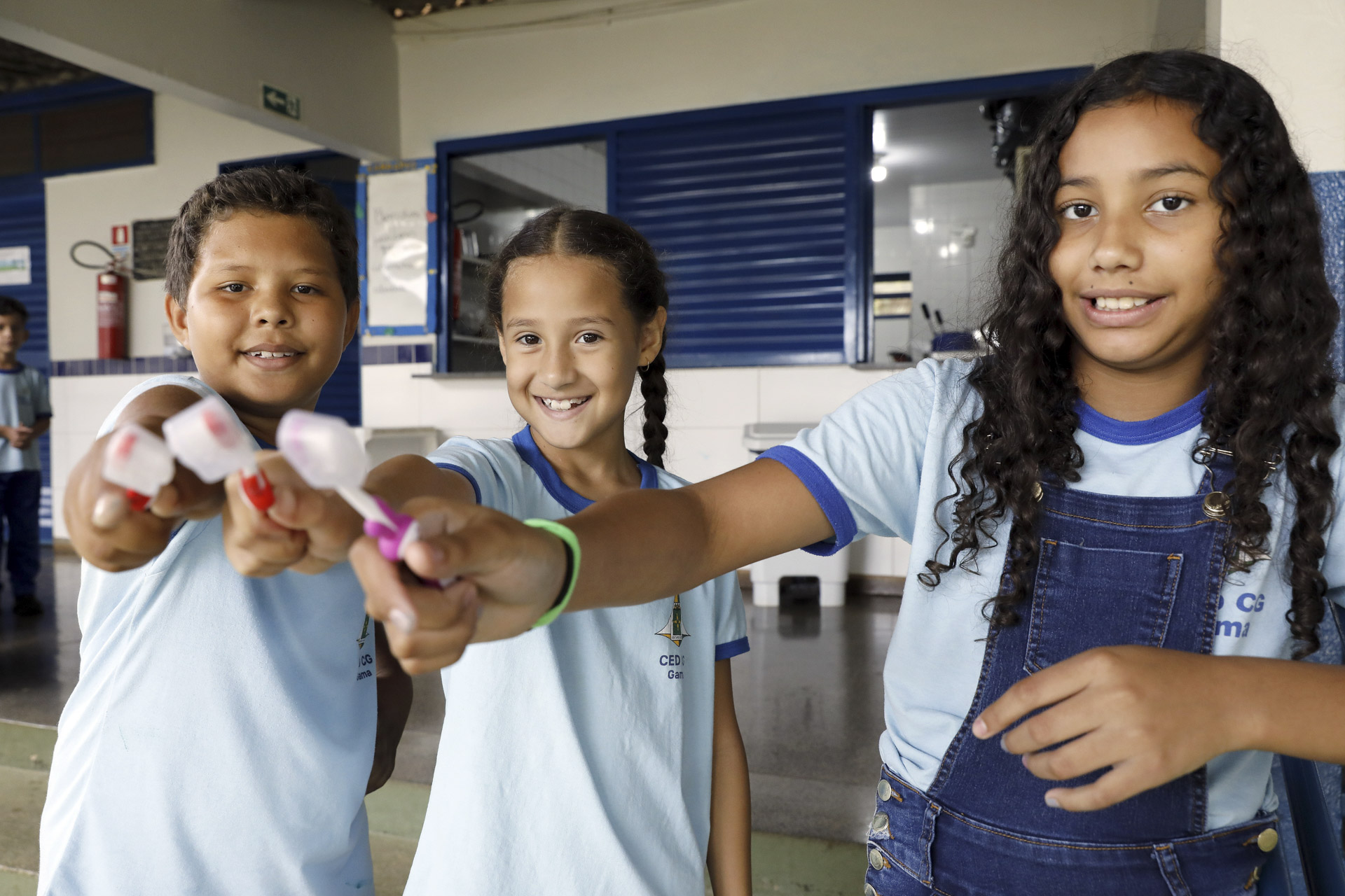 Capa da notícia: Estudantes aprendem sobre higiene bucal em ação do programa Saúde na Escola
